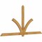 Ekena Millwork Redmond Rough Sawn Timber Gable Bracket, Western Red Cedar, 96"W x 48"H x 2"D x 4"F, 12/12 Pitch GBW096X48X0204RED00RWR - alternate 5